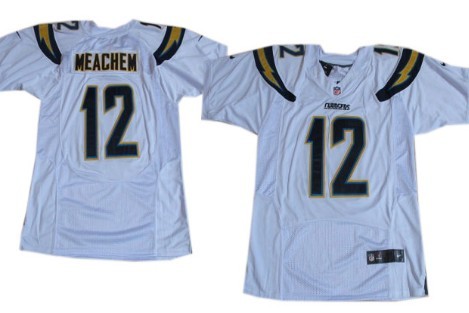 Nike San Diego Chargers #12 Robert Meachem 2013 White Elite Jersey