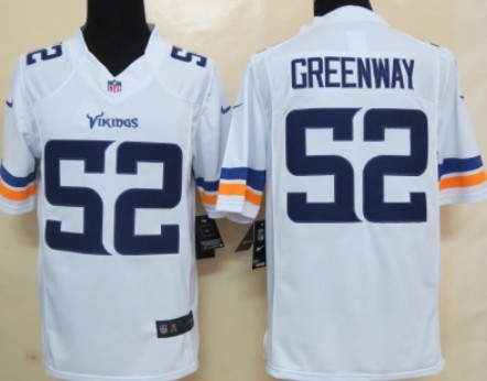 Nike Minnesota Vikings #52 Chad Greenway 2013 White Limited Jersey 