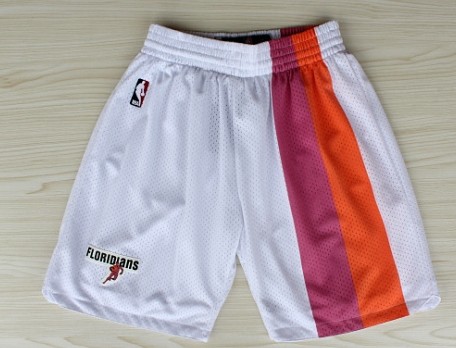 Miami Heat White Floridians Rainbow Short