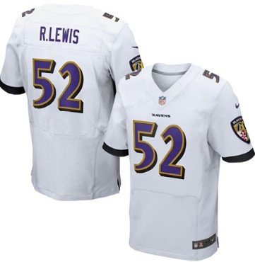 Nike Baltimore Ravens #52 Ray Lewis 2013 White Elite Jersey