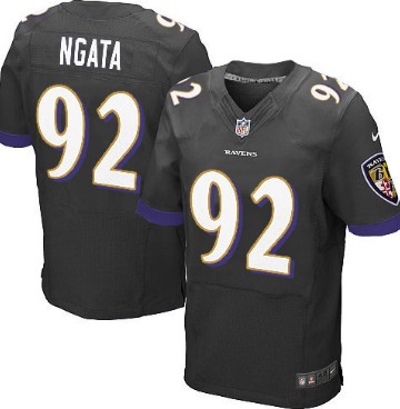 Nike Baltimore Ravens #92 Haloti Ngata 2013 Black Elite Jersey