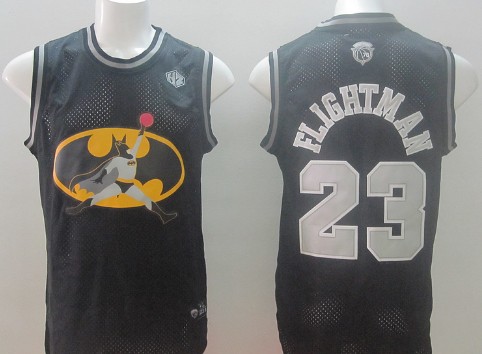 Chicago Bulls #23 Flightman Black Swingman Jersey