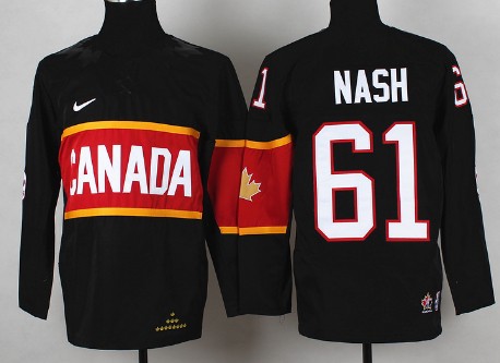 2014 Olympics Canada #61 Rick Nash Black Kids Jersey