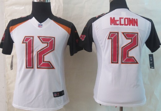 Nike Tampa Bay Buccaneers #12 Josh McCown 2014 White Limited Womens Jersey