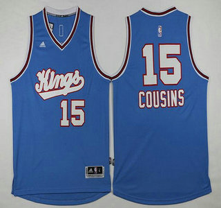 Men's Sacramento Kings #15 DeMarcus Cousins Revolution 30 Swingman 2015-16 Blue Jersey