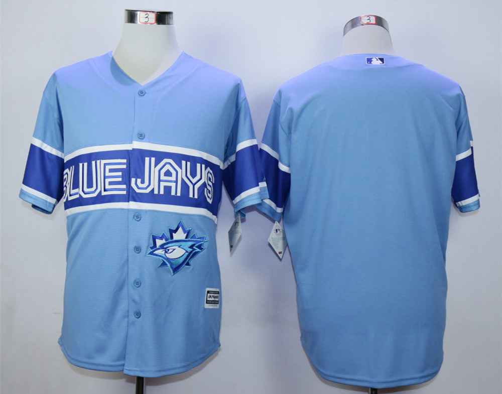 Men's Toronto Blue Jays Blank Light Blue New Cool Base Jersey