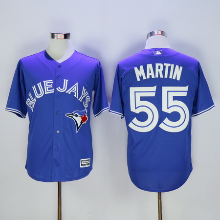 Men's Toronto Blue Jays #55 Russell Martin Blue 2016 Flexbase Majestic Baseball Jersey