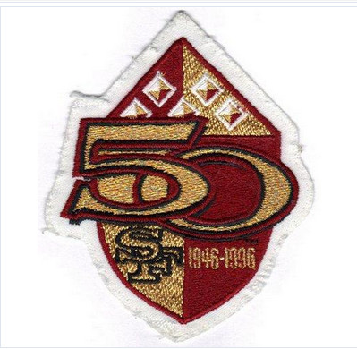 Stitched 1996 San Francisco 49ers 50th Anniversary Season Jersey Patch