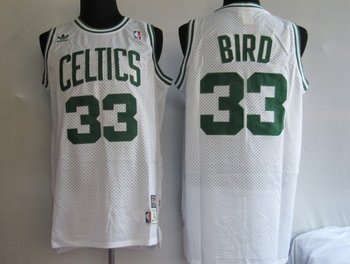 NBA Jersey Boston Celtics 33# BIRD white Swingman Throwback Jersey