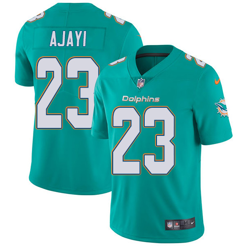 Nike Miami Dolphins #23 Jay Ajayi Aqua Green Team Color Men's Stitched NFL Vapor Untouchable Limited Jersey