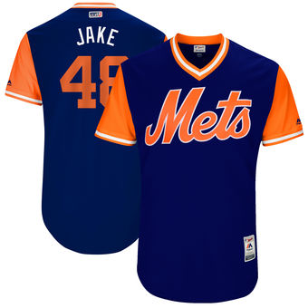 Men's New York Mets Jacob deGrom Jake Majestic Royal 2017 Players Weekend Authentic Jersey