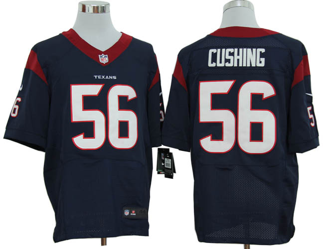 Size 60 4XL-Brian Cushing Houston Texans #56 Blue Stitched Nike Elite NFL Jerseys