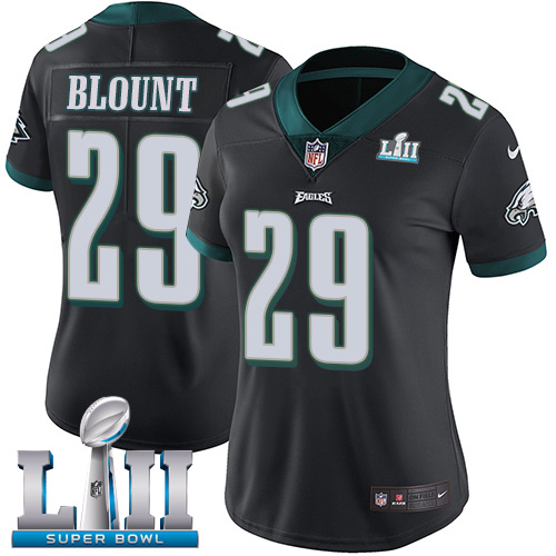 Women's Nike Philadelphia Eagles #29 LeGarrette Blount Black Alternate Super Bowl LII Stitched NFL Vapor Untouchable Limited Jersey