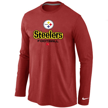 Nike Pittsburgh Steelers Critical Victory Long Sleeve T-Shirt RED