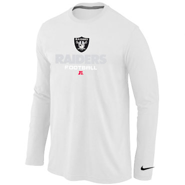 NIKE Oakland Raiders Critical Victory Long Sleeve T-Shirt White