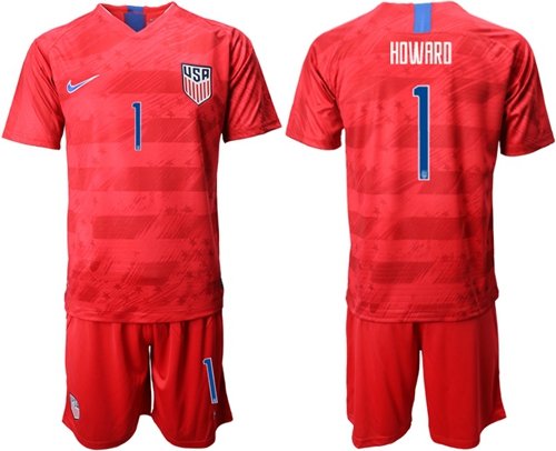 USA #1 Howard Away Soccer Country Jersey