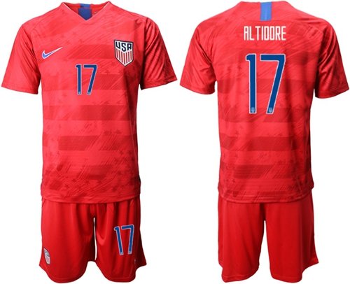 USA #17 Altidore Away Soccer Country Jersey