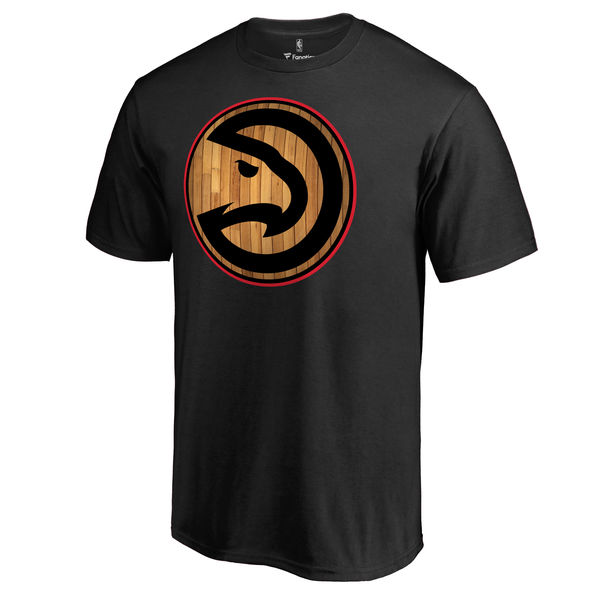 Men's Atlanta Hawks Black Hardwood T-Shirt