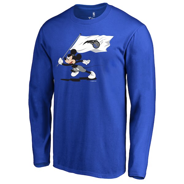Men's Orlando Magic Fanatics Branded Blue Disney Fly Your Flag Long Sleeve T-Shirt