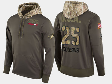 Nike Arizona Coyotes 25 Nick Cousins Olive Salute To Service Pullover Hoodie