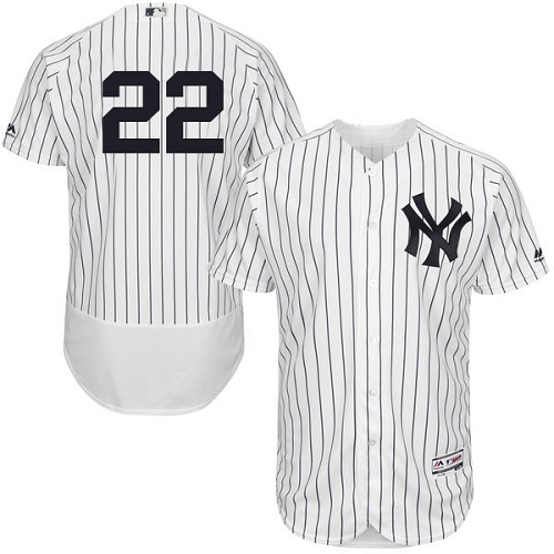 Yankees 22 Jacoby Ellsbury White Flexbase Jersey