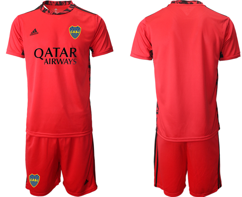 2020-21 Boca Juniors red goalkeeper soccer jerseys