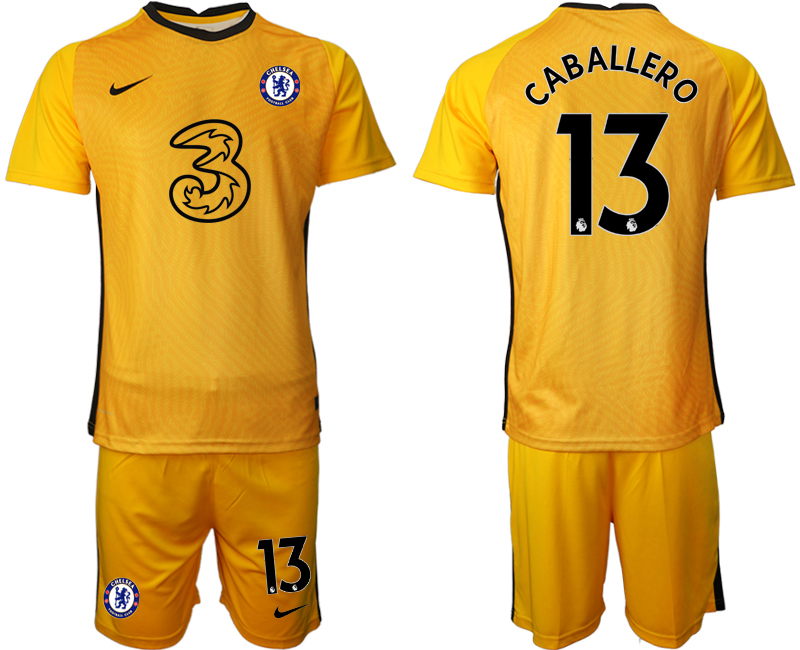2020-21 Chelsea yellow goalkeeper 13# CABALLERO soccer jerseys