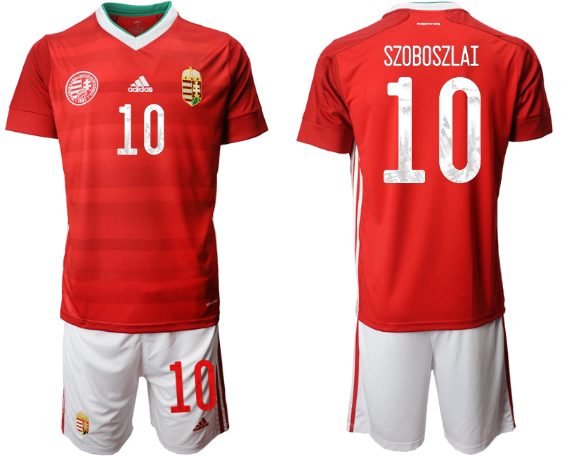 2020-21 Hungary home 10# SZOBOSZLAI soccer jerseys