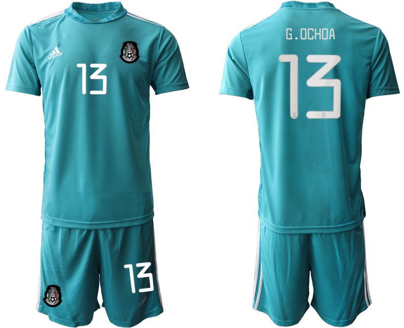 2020-21 Mexico lake blue goalkeeper 13# G.OCHOA soccer jerseys