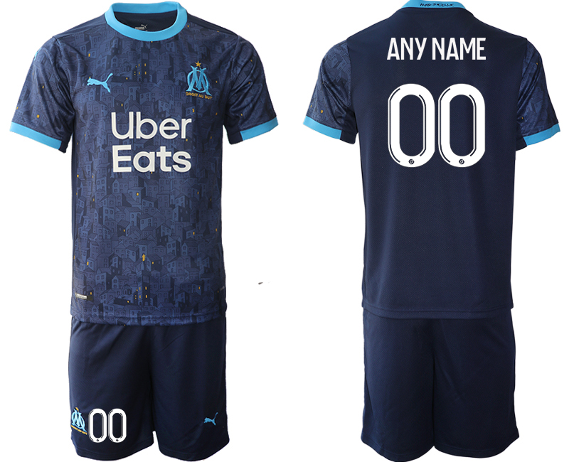 2020-21 Olympique De Marseille Customized Away Soccer Jersey