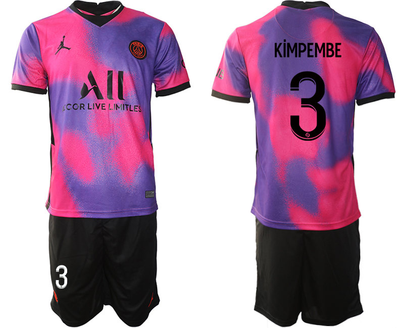 2020-21 Paris Saint Germain away 3# KIMPEMBE soccer jerseys