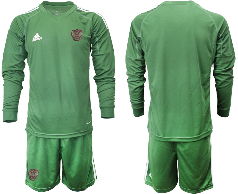 2020-21 Russia army green goalkeeper long sleeve soccer jerseys