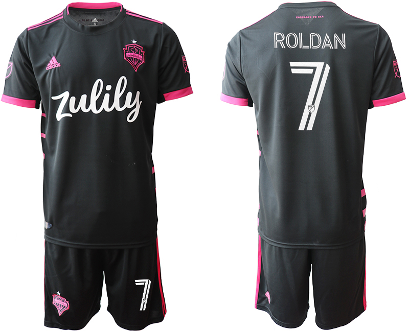 2020-21 Seattle Sounders 7 ROLDAN Away Soccer Jersey