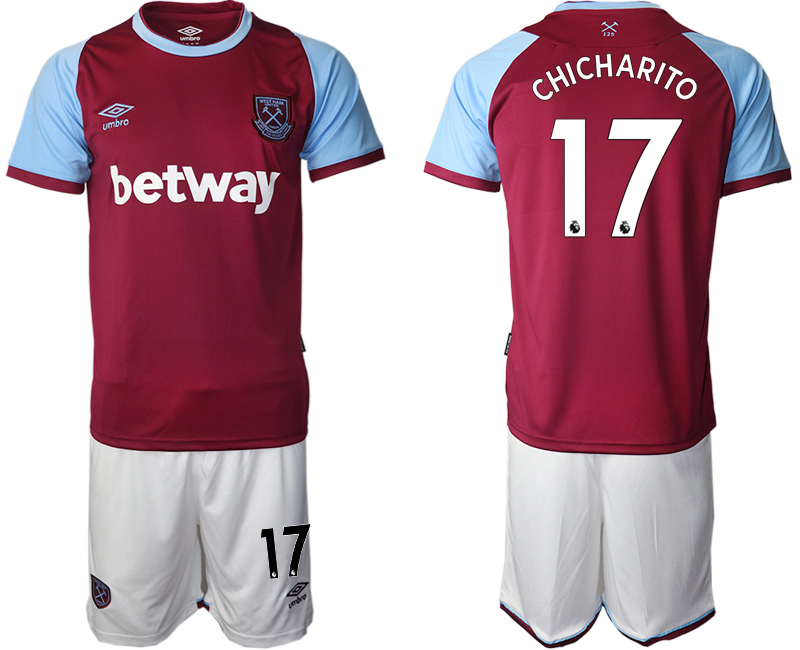 2020-21 West Ham United home 17# CHICHARITO soccer jerseys