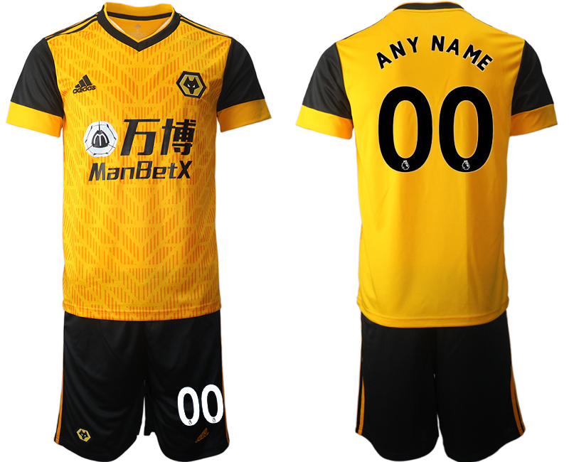 2020-21 Wolverhampton Wanderers home any name custom soccer jerseys