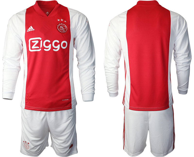 2020-21 ajax home long sleeve soccer jerseys