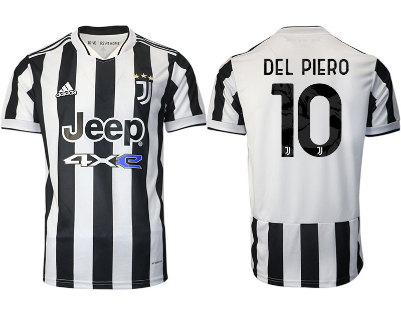 2021-22 Juventus home aaa version 10# DEL PIERO soccer jerseys
