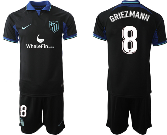 2022-2023 Atlético Madrid 8 GRIEZMANN away jerseys Suit