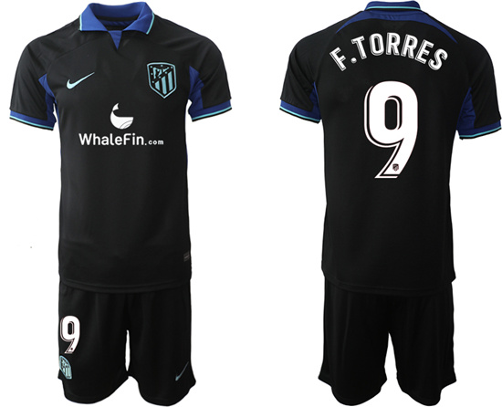 2022-2023 Atlético Madrid 9 F.TORRES away jerseys Suit
