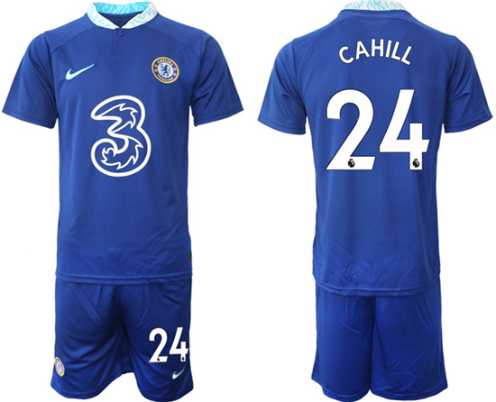 2022-2023 Chelsea FC 24 CAHILL home jerseys Suit