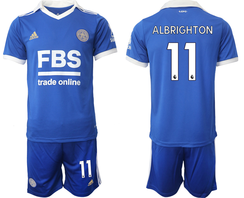 2022-2023 Leicester City 11 ALBRIGHTON home jerseys Suit