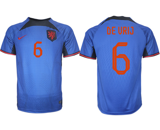 2022-2023 Netherlands 6 DE VRIJ away aaa version jerseys