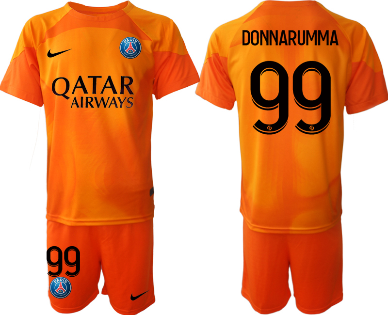 2022-2023 Paris Saint-Germain 99 DONNARUMMA red goalkeeper jerseys Suit