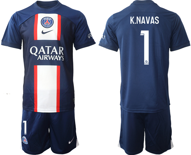 2022-2023 Paris St Germain 1 K.NAVAS home jerseys Suit