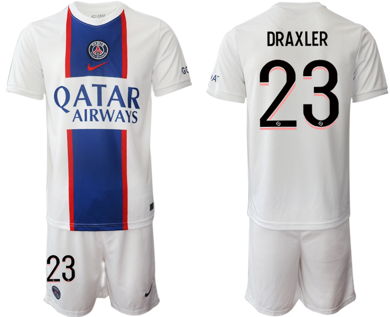 2022-2023 Paris saint germain 23 DRAXLER Secend away jerseys Suit