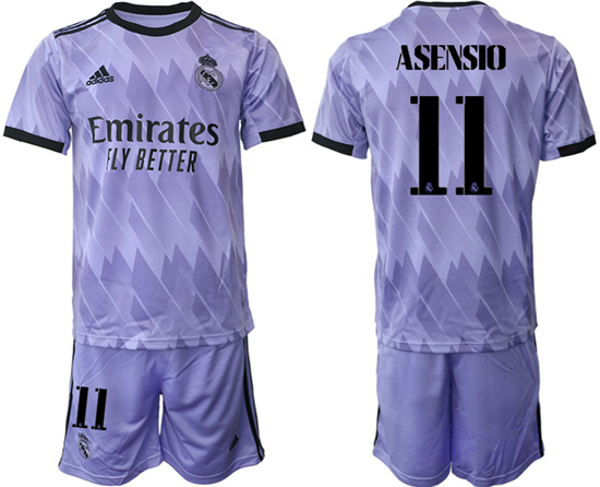 2022-2023 Real Madrid 11 ASENSIO away jerseys Suit