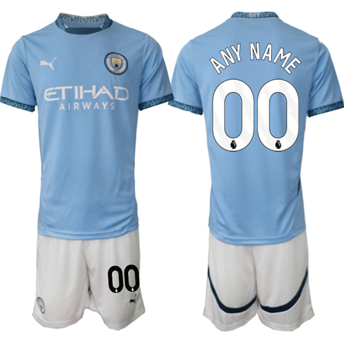 Men's Manchester City  Custom home 2024-25 Suit Soccer Jerseys