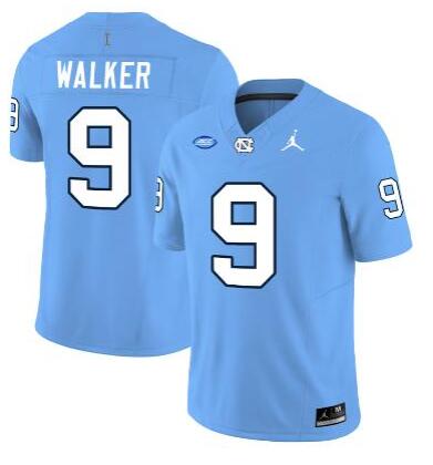 Devontez Walker Jersey #9 North Carolina Tar Heels Football Blue