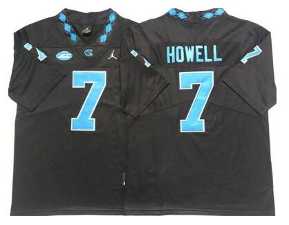 Men's Max Johnson #7 North Carolina Tar Heels Football Navy 2024 Jerseys