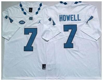 Men's Max Johnson #7 North Carolina Tar Heels Football White 2024 Jerseys